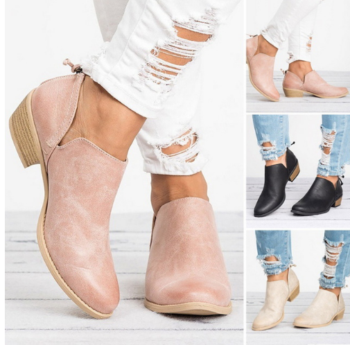 Lauren Silva | Casual Slip-On Ankle Boots For Women