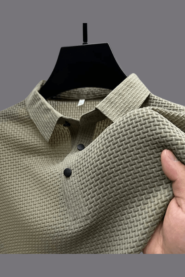 Thierry Dubois | Textured Knit Polo Shirt