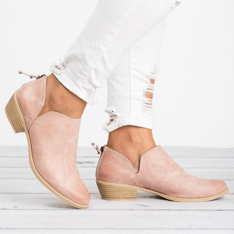 Lauren Silva | Casual Slip-On Ankle Boots For Women
