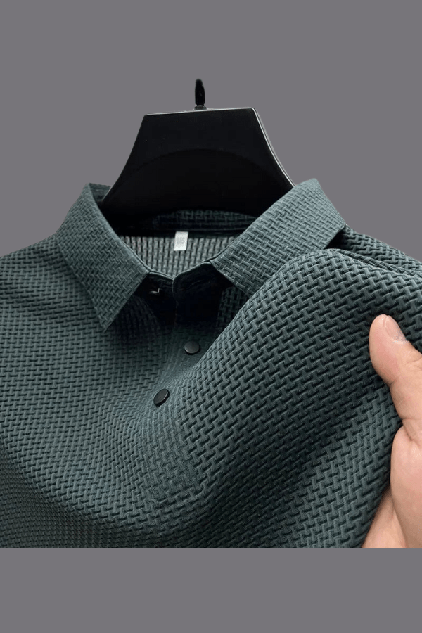 Thierry Dubois | Textured Knit Polo Shirt