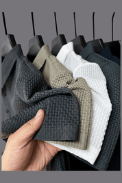 Thierry Dubois | Textured Knit Polo Shirt