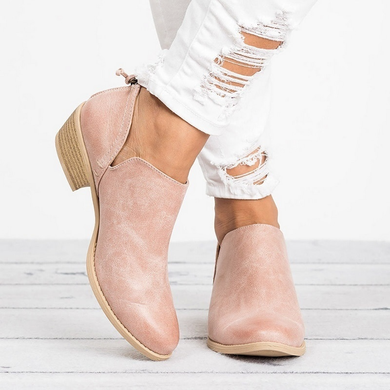Lauren Silva | Casual Slip-On Ankle Boots For Women