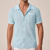 Marco Bellucci | Knit Button Polo Shirt For Men