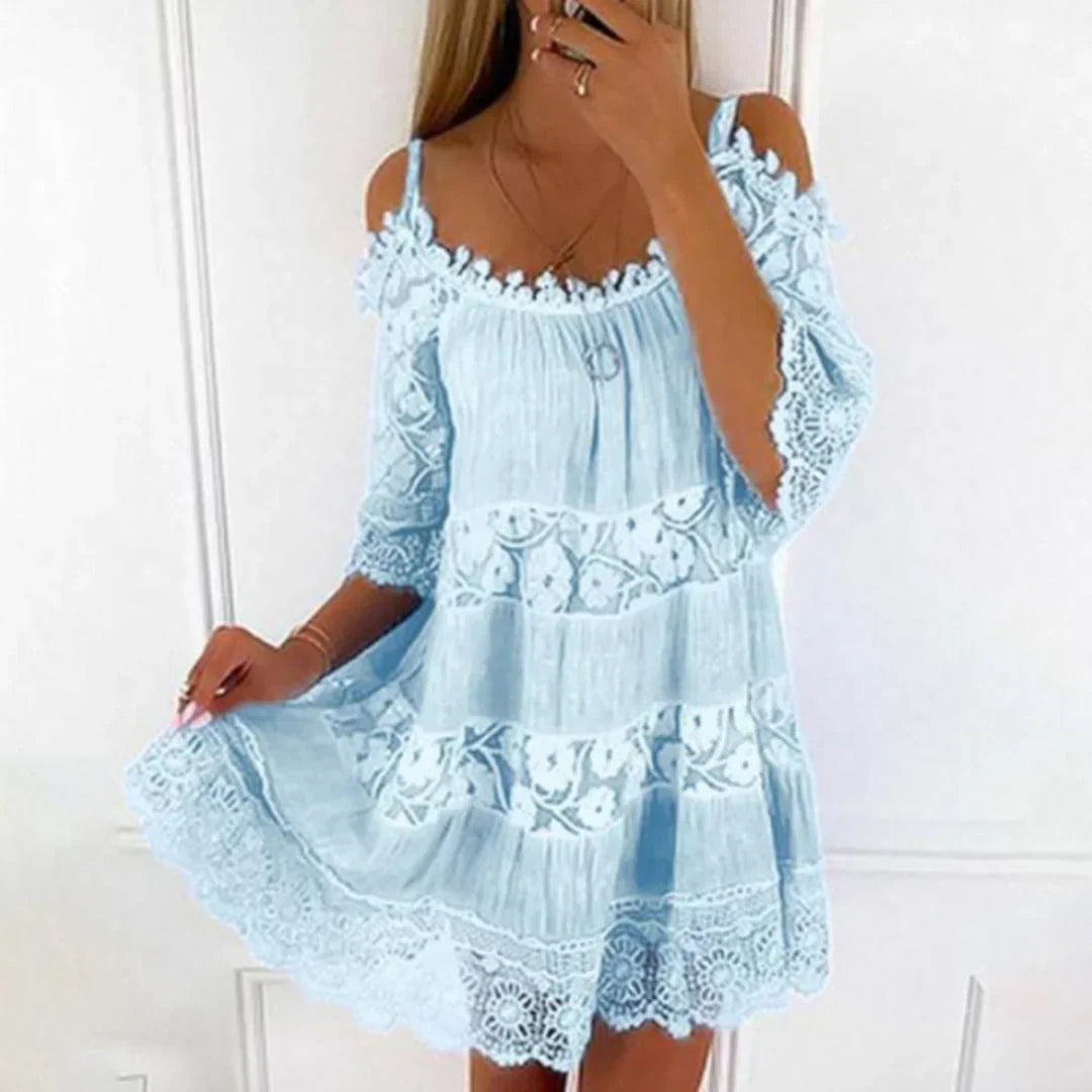 Adrianna Lane | Lace Off-Shoulder Mini Dress For Women