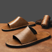 Alessandro Vieri | Leather Slide Sandals For Men