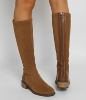 Wendy Sutherland | Brown Suede Knee-High Boots For Women