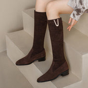 Cynthia Halvorsen | Suede Knee-High Boots For Women