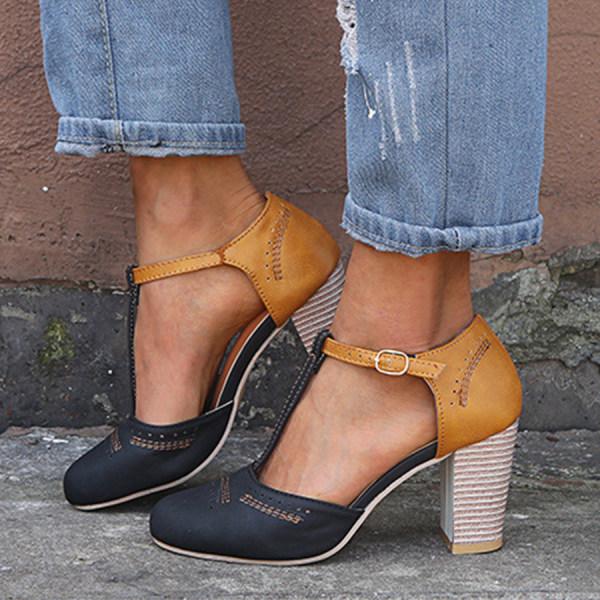 Hannah Hodge | Vintage T-Strap Heels For Women